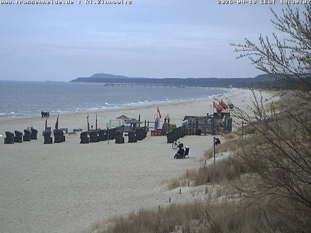 Archiv Foto Webcam Usedom: Zinnowitz/Trassenheide Ostseestrand