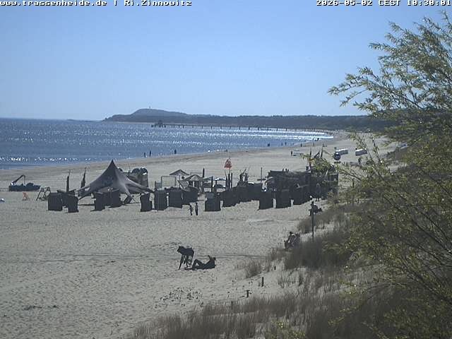 Archiv Foto Webcam Usedom: Zinnowitz/Trassenheide Ostseestrand