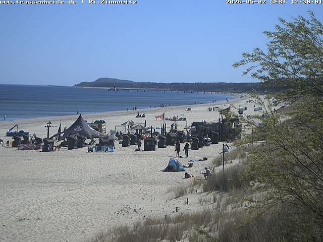 Archiv Foto Webcam Usedom: Zinnowitz/Trassenheide Ostseestrand