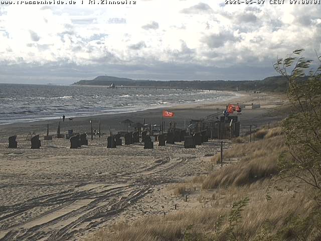 Archiv Foto Webcam Usedom: Zinnowitz/Trassenheide Ostseestrand