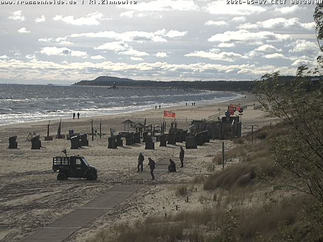 Archiv Foto Webcam Usedom: Zinnowitz/Trassenheide Ostseestrand