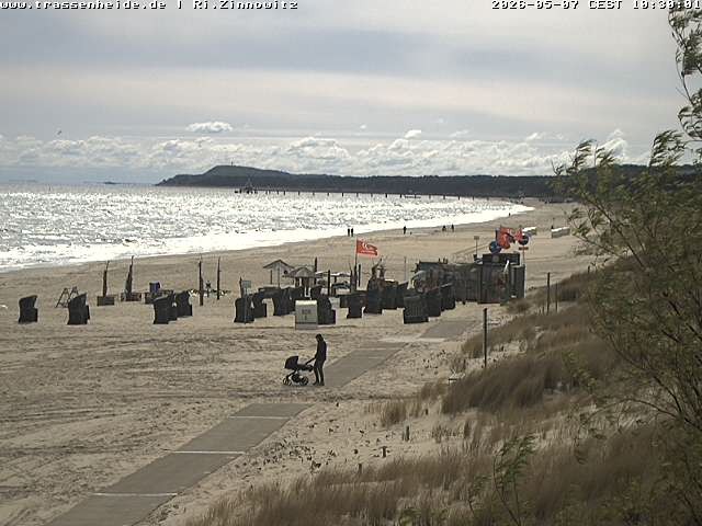 Archiv Foto Webcam Usedom: Zinnowitz/Trassenheide Ostseestrand