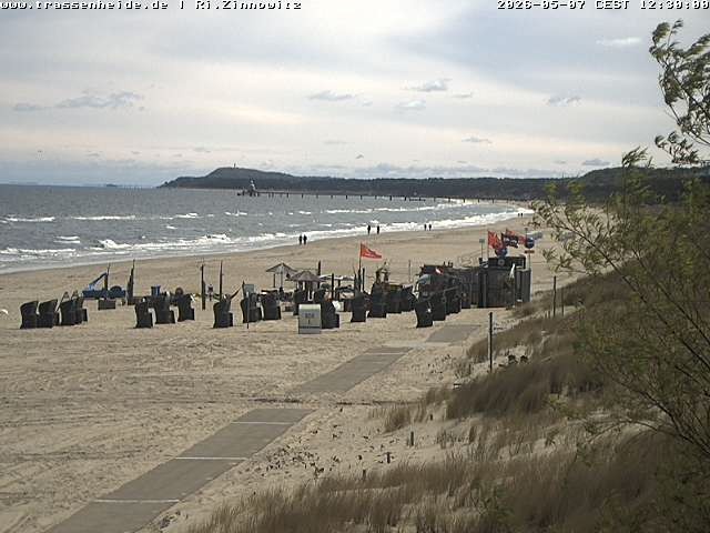 Archiv Foto Webcam Usedom: Zinnowitz/Trassenheide Ostseestrand