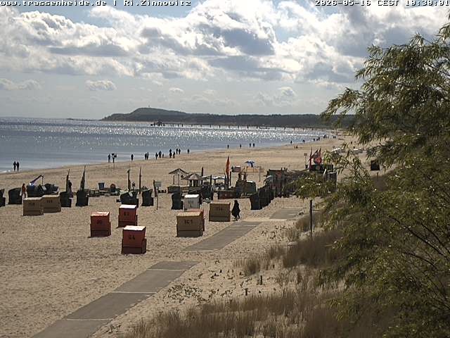 Archiv Foto Webcam Usedom: Zinnowitz/Trassenheide Ostseestrand