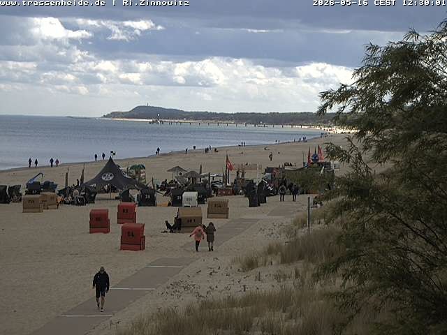 Archiv Foto Webcam Usedom: Zinnowitz/Trassenheide Ostseestrand