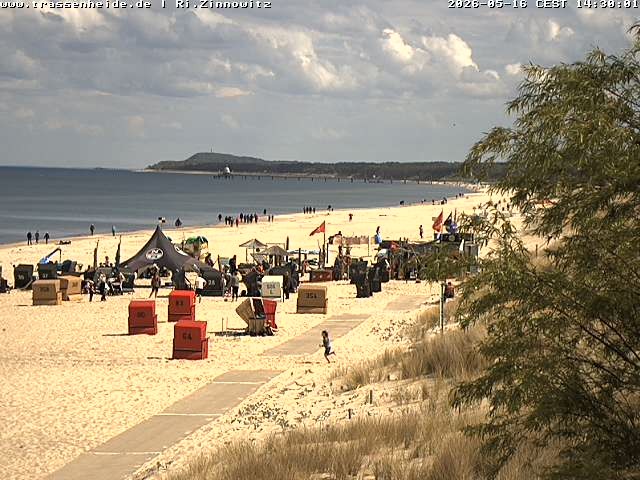 Archiv Foto Webcam Usedom: Zinnowitz/Trassenheide Ostseestrand
