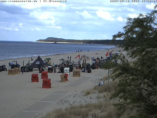 Archiv Foto Webcam Usedom: Zinnowitz/Trassenheide Ostseestrand