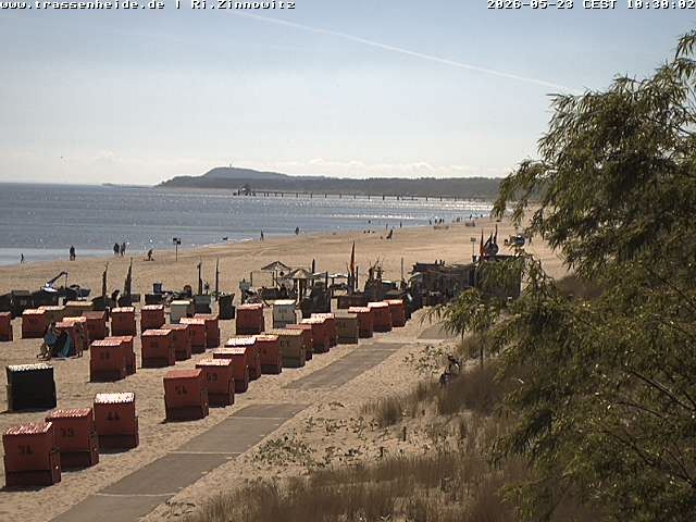 Archiv Foto Webcam Usedom: Zinnowitz/Trassenheide Ostseestrand