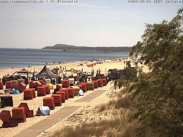 Archiv Foto Webcam Usedom: Zinnowitz/Trassenheide Ostseestrand