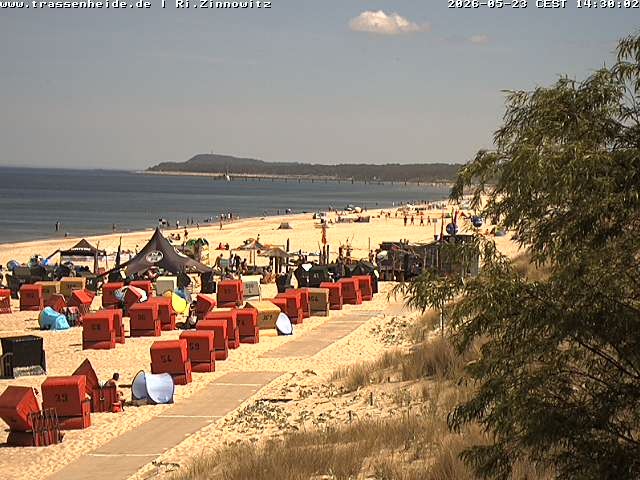 Archiv Foto Webcam Usedom: Zinnowitz/Trassenheide Ostseestrand