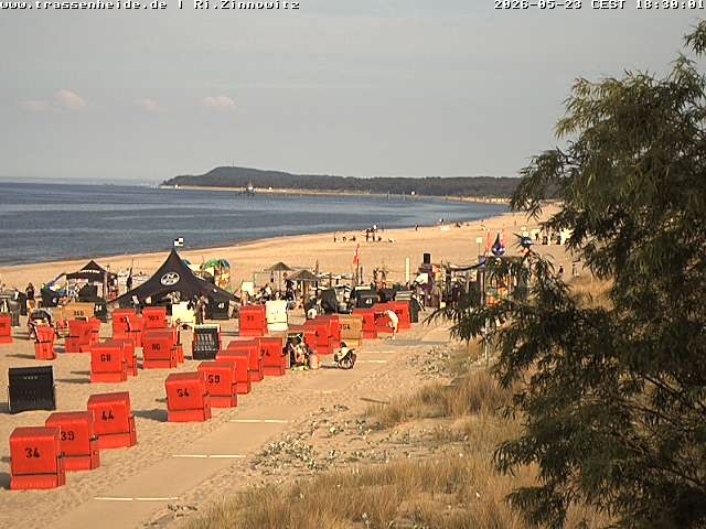 Archiv Foto Webcam Usedom: Zinnowitz/Trassenheide Ostseestrand