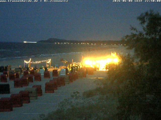 Archiv Foto Webcam Usedom: Zinnowitz/Trassenheide Ostseestrand
