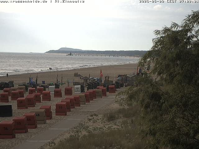 Archiv Foto Webcam Usedom: Zinnowitz/Trassenheide Ostseestrand
