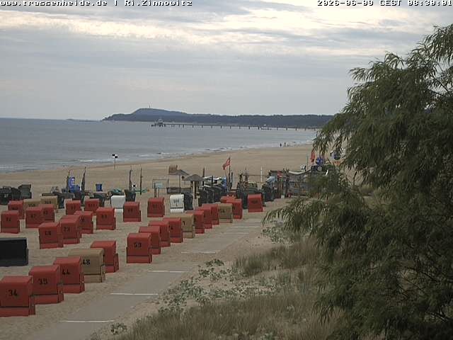 Archiv Foto Webcam Usedom: Zinnowitz/Trassenheide Ostseestrand