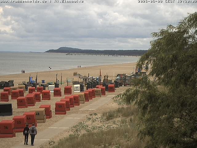 Archiv Foto Webcam Usedom: Zinnowitz/Trassenheide Ostseestrand