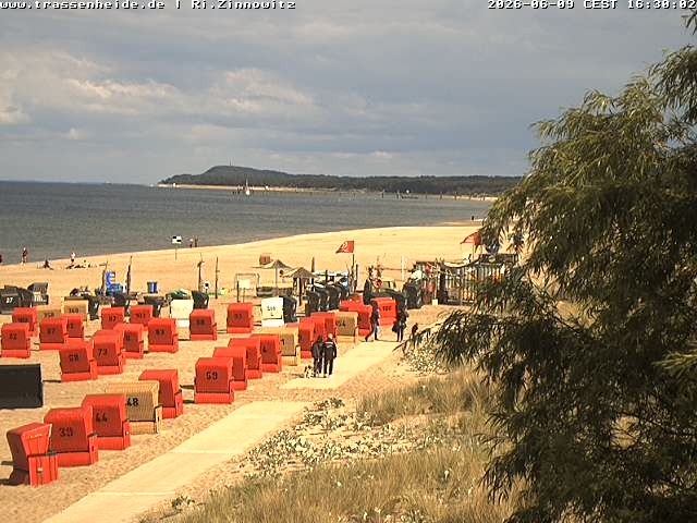 Archiv Foto Webcam Usedom: Zinnowitz/Trassenheide Ostseestrand