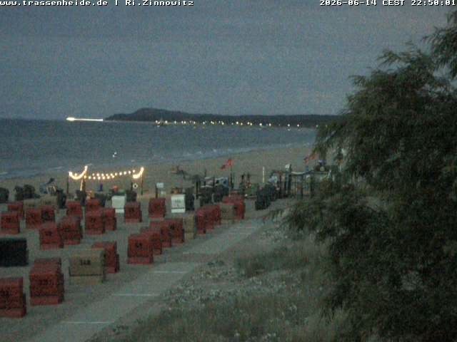 Archiv Foto Webcam Usedom: Zinnowitz/Trassenheide Ostseestrand