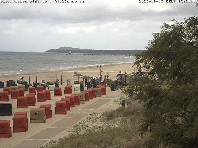 Archiv Foto Webcam Usedom: Zinnowitz/Trassenheide Ostseestrand