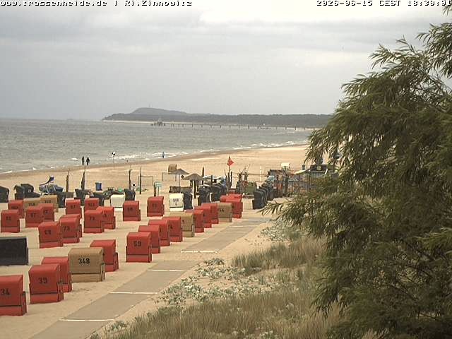 Archiv Foto Webcam Usedom: Zinnowitz/Trassenheide Ostseestrand