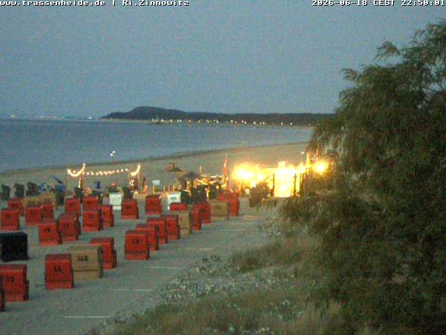 Archiv Foto Webcam Usedom: Zinnowitz/Trassenheide Ostseestrand