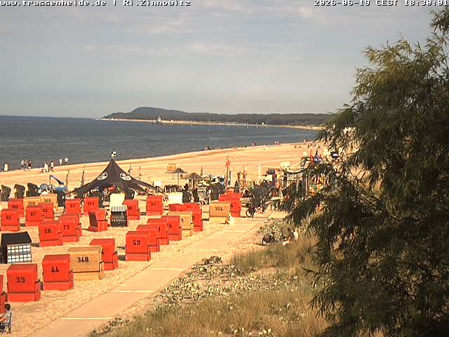 Archiv Foto Webcam Usedom: Zinnowitz/Trassenheide Ostseestrand