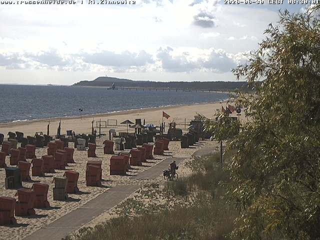 Archiv Foto Webcam Usedom: Zinnowitz/Trassenheide Ostseestrand