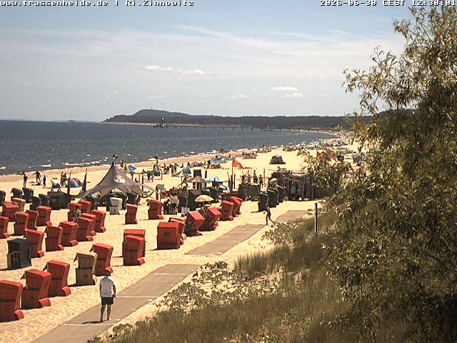 Archived image Webcam Beach of Zinnowitz/Trassenheide at the Baltic Sea