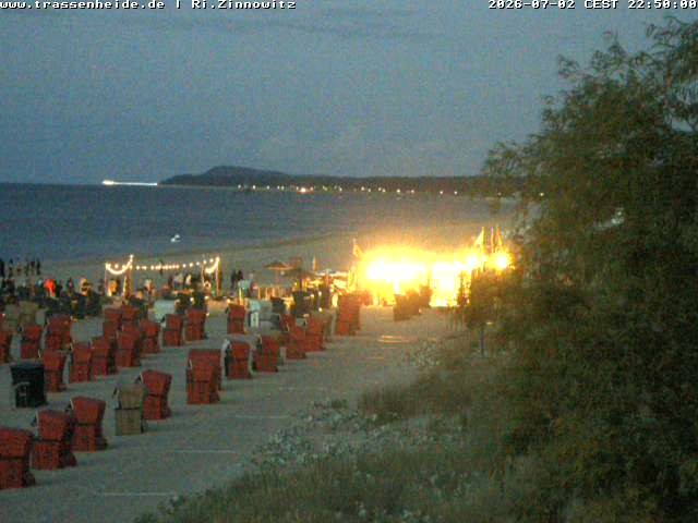 Archiv Foto Webcam Usedom: Zinnowitz/Trassenheide Ostseestrand