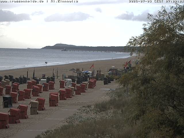 Archiv Foto Webcam Usedom: Zinnowitz/Trassenheide Ostseestrand