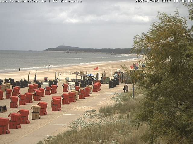 Archiv Foto Webcam Usedom: Zinnowitz/Trassenheide Ostseestrand