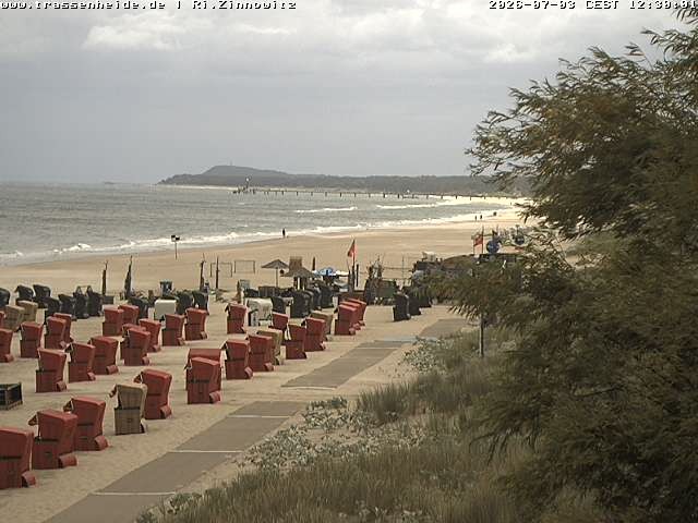 Archiv Foto Webcam Usedom: Zinnowitz/Trassenheide Ostseestrand