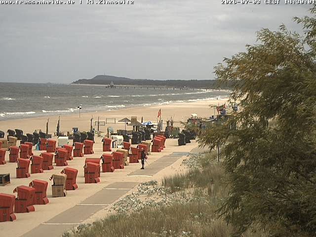 Archiv Foto Webcam Usedom: Zinnowitz/Trassenheide Ostseestrand