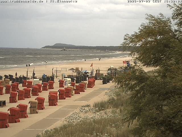Archiv Foto Webcam Usedom: Zinnowitz/Trassenheide Ostseestrand