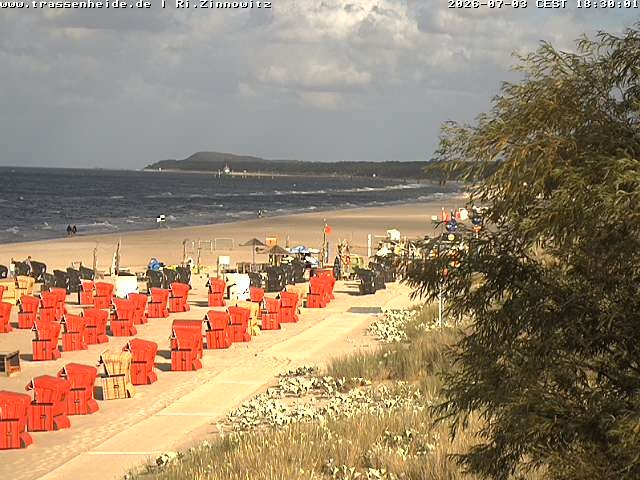 Archiv Foto Webcam Usedom: Zinnowitz/Trassenheide Ostseestrand