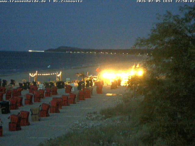 Archiv Foto Webcam Usedom: Zinnowitz/Trassenheide Ostseestrand