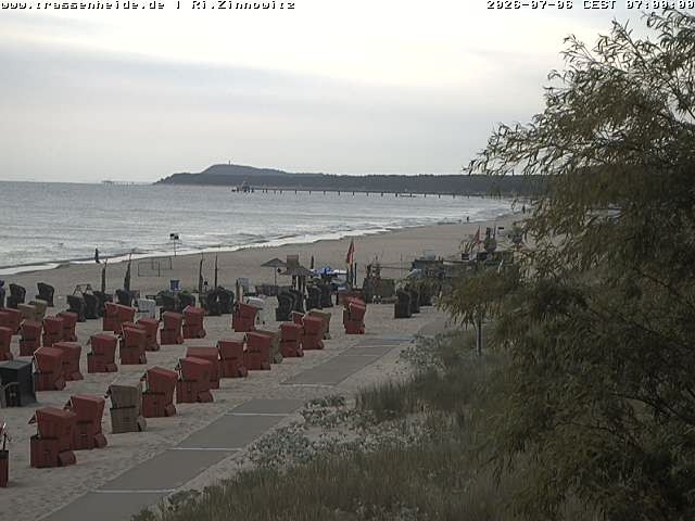 Archiv Foto Webcam Usedom: Zinnowitz/Trassenheide Ostseestrand
