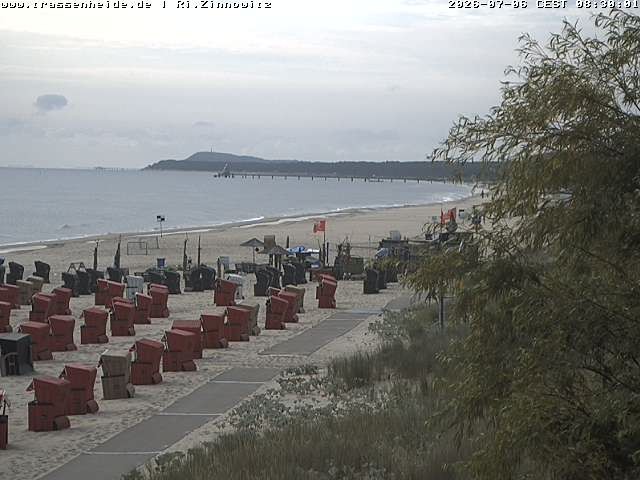 Archiv Foto Webcam Usedom: Zinnowitz/Trassenheide Ostseestrand