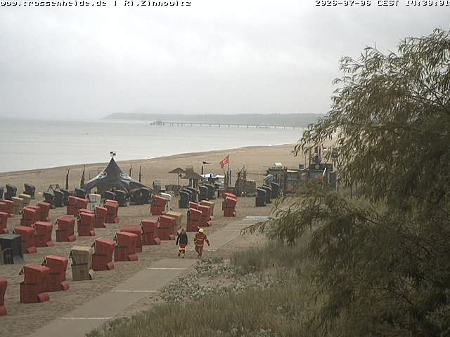 Archiv Foto Webcam Usedom: Zinnowitz/Trassenheide Ostseestrand