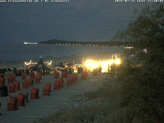Archived image Webcam Beach of Zinnowitz/Trassenheide at the Baltic Sea