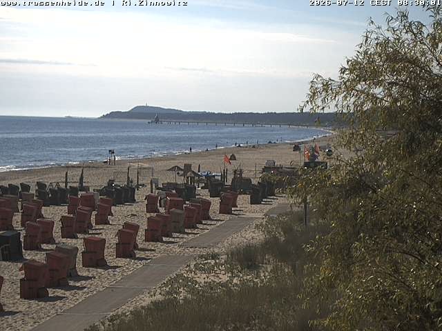 Archiv Foto Webcam Usedom: Zinnowitz/Trassenheide Ostseestrand