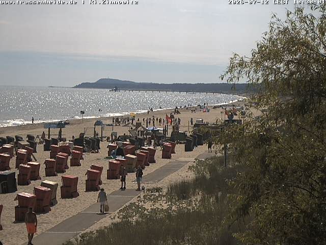 Archiv Foto Webcam Usedom: Zinnowitz/Trassenheide Ostseestrand