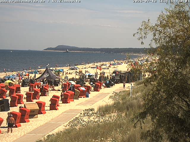 Archiv Foto Webcam Usedom: Zinnowitz/Trassenheide Ostseestrand