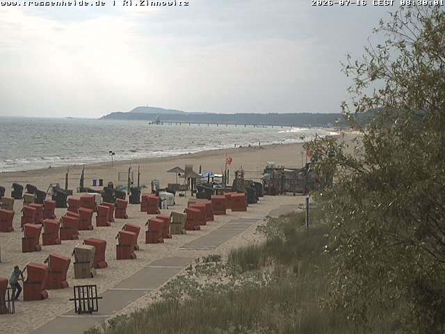 Archived image Webcam Beach of Zinnowitz/Trassenheide at the Baltic Sea