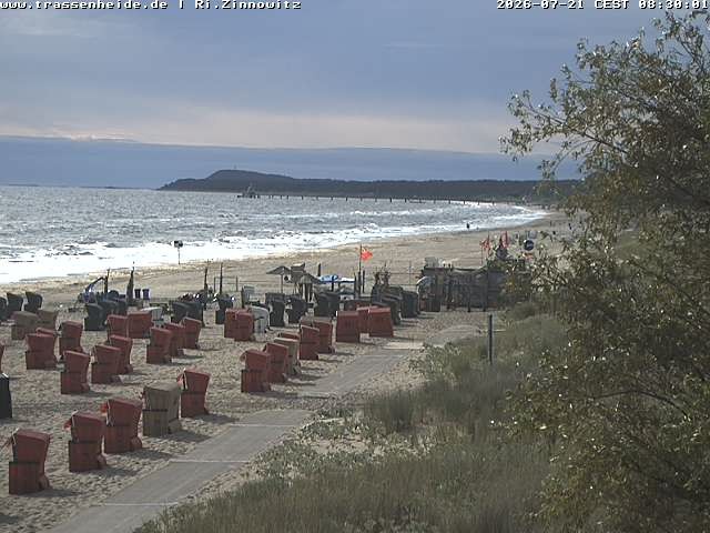 Archiv Foto Webcam Usedom: Zinnowitz/Trassenheide Ostseestrand