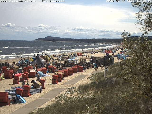 Archiv Foto Webcam Usedom: Zinnowitz/Trassenheide Ostseestrand