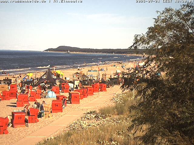 Archiv Foto Webcam Usedom: Zinnowitz/Trassenheide Ostseestrand