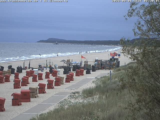 Archiv Foto Webcam Usedom: Zinnowitz/Trassenheide Ostseestrand