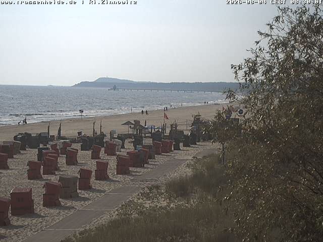 Archived image Webcam Beach of Zinnowitz/Trassenheide at the Baltic Sea