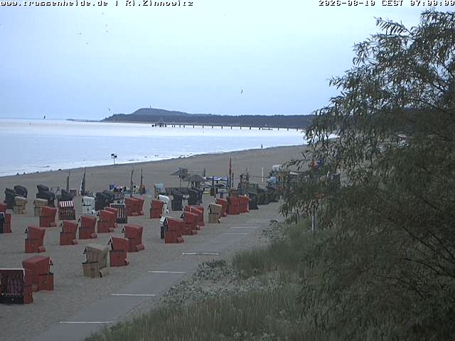 Archiv Foto Webcam Usedom: Zinnowitz/Trassenheide Ostseestrand
