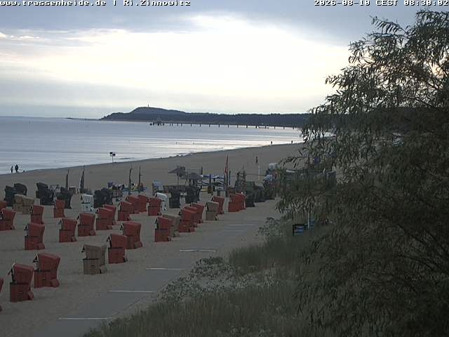 Archiv Foto Webcam Usedom: Zinnowitz/Trassenheide Ostseestrand